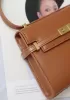 Ivana Leather Small Shoulder Bag Camel