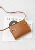 Ivana Leather Small Shoulder Bag Camel