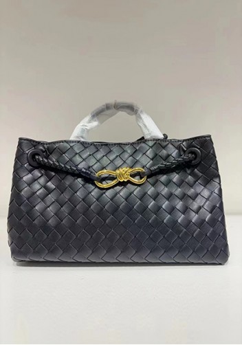 Allegria Woven East West Vegan Leather Shoulder Bag Black