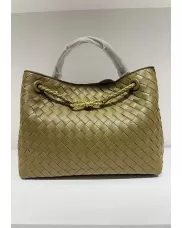 Allegria Woven Medium Vegan Leather Shoulder Bag Olive