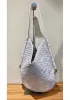 Mia Woven Denim Slim Small Shoulder Bag Grey