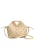 Euclid Medium Leather Woven Bag Beige