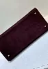 Ashley Suede Leather Bag Burgundy