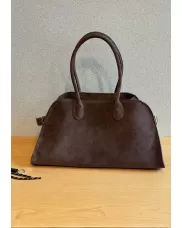 Ashley Suede Leather Bag Cocoa