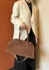 Ashley Suede Leather Bag Cocoa