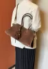 Ashley Suede Leather Bag Cocoa