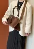 Ashley Suede Leather Bag Cocoa