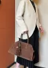 Ashley Suede Leather Bag Cocoa