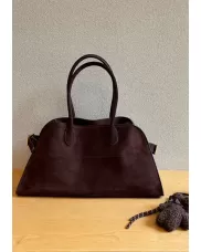 Ashley Suede Leather Bag D Choco