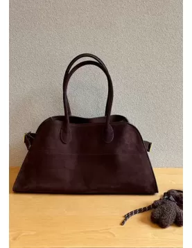 Ashley Suede Leather Bag D Choco