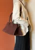 Ashley Suede Leather Bag D Choco