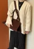 Ashley Suede Leather Bag D Choco