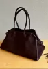 Ashley Suede Leather Bag D Choco