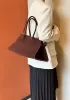 Ashley Suede Leather Bag D Choco