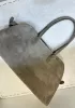 Ashley Suede Leather Bag Grey