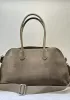 Ashley Suede Leather Bag Grey