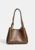 Mia Chute Synthetic Leather Small Shoulder Bag Coffee