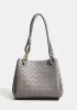 Mia Chute Synthetic Leather Small Shoulder Bag Dark Grey