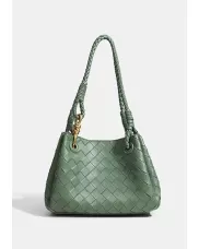 Mia Chute Synthetic Leather Small Shoulder Bag Green