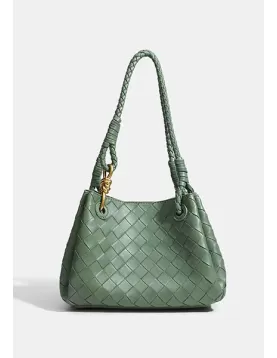 Mia Chute Synthetic Leather Small Shoulder Bag Green