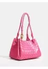 Mia Chute Synthetic Leather Small Shoulder Bag Hot Pink