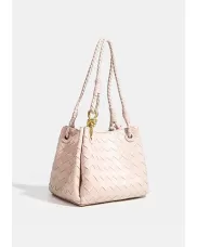 Mia Chute Synthetic Leather Small Shoulder Bag Pink