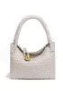 Mia Ball Synthetic Leather Shoulder Small Bag Cream