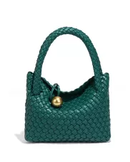 Mia Ball Synthetic Leather Shoulder Small Bag Emerald Green