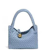 Mia Ball Synthetic Leather Shoulder Small Bag Ice Blue