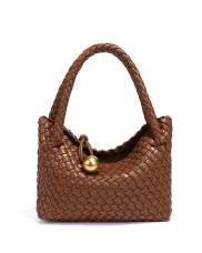 Mia Ball Synthetic Leather Shoulder Small Bag Macha