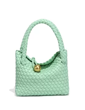 Mia Ball Synthetic Leather Shoulder Small Bag Mint Green