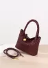 Mia Ball Synthetic Leather Shoulder Small Bag Wine