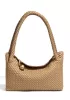 Mia Ball Synthetic Leather Shoulder Bag Beige