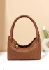 Mia Ball Synthetic Leather Shoulder Bag Brown