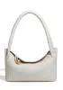 Mia Ball Synthetic Leather Shoulder Bag Cream