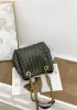 Mia Chute Woven Leather Small Shoulder Bag Army Green