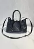 Mia Gallery Woven Leather Shoulder Small Bag Black