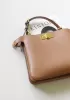 Carrie Smooth Leather Medium Bag Camel