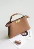 Carrie Smooth Leather Medium Bag Camel