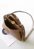 Carrie Smooth Leather Medium Bag Camel