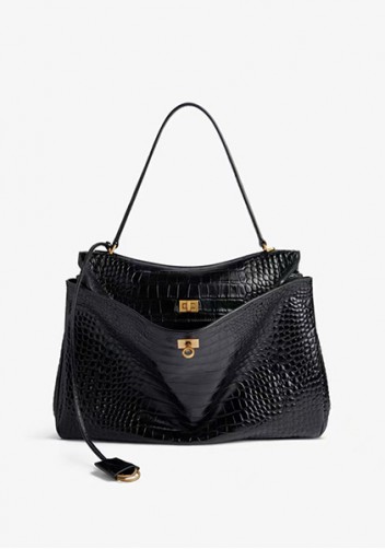 Bravado Croc Leather 35CM Bag Black