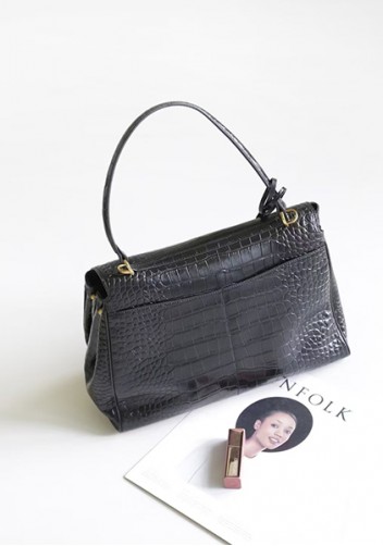 Bravado Croc Leather 35CM Bag Black