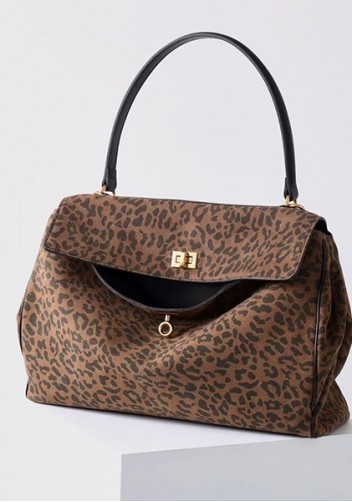 Bravado Leather 35CM Bag Leopard