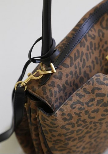 Bravado Leather 35CM Bag Leopard