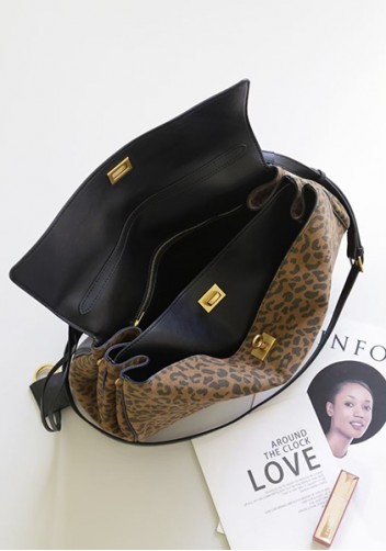 Bravado Leather 35CM Bag Leopard