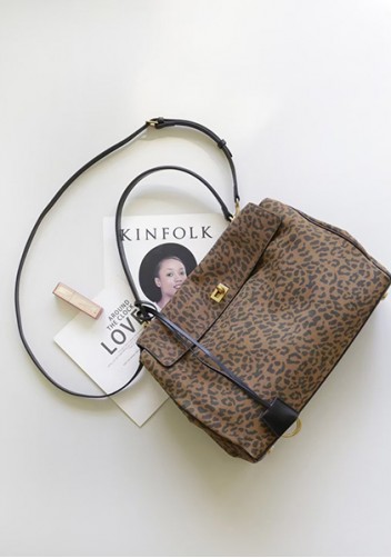 Bravado Leather 35CM Bag Leopard