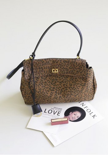 Bravado Leather 35CM Bag Leopard