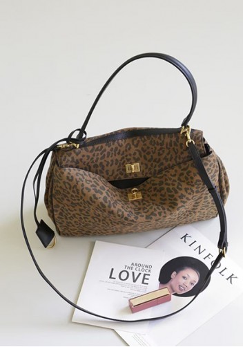 Bravado Leather 35CM Bag Leopard