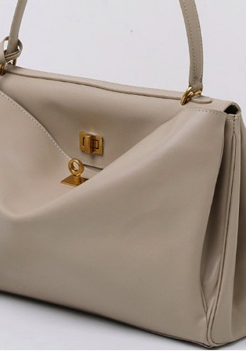 Bravado Smooth Leather 35CM Bag Beige