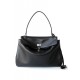 Bravado Smooth Leather 35CM Bag Black Silver